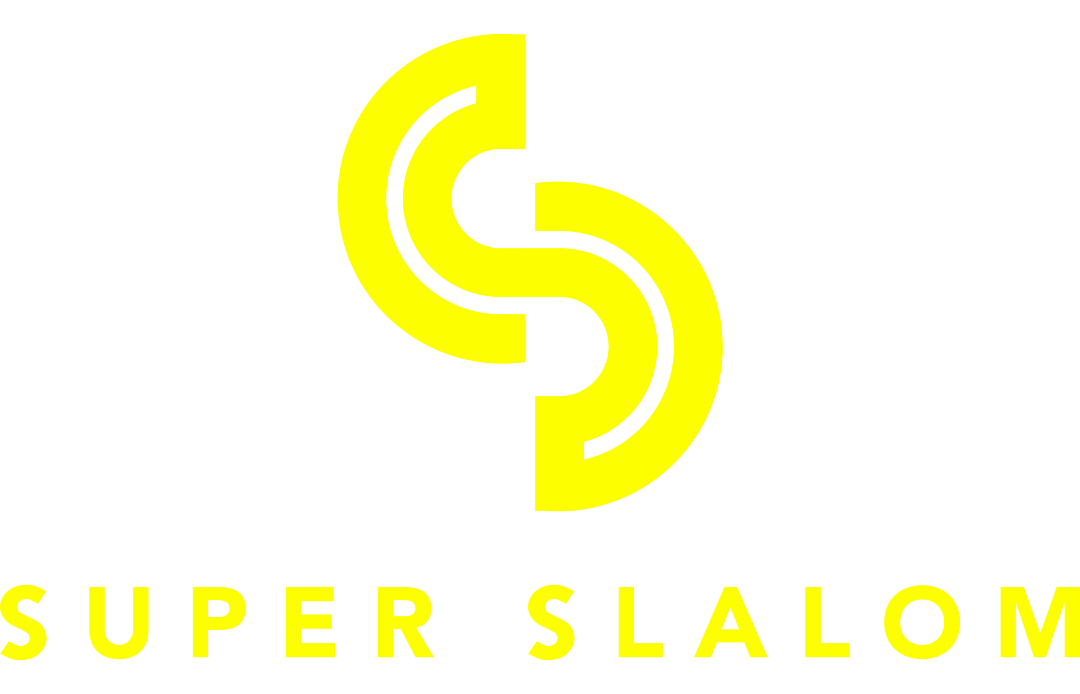 Logo du super slalom en jaune